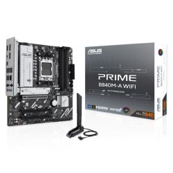 ASUS PRIME B840M-A WIFI Micro ATX AM5 Motherboard DDR5 Wi-Fi 6E ASUS PRIME B840M-A WIFI Micro ATX AM5 Motherboard DDR5 Wi-Fi 6E